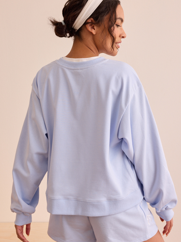 Release Embroidered Bow Crewneck Detail 4 - ARULA
