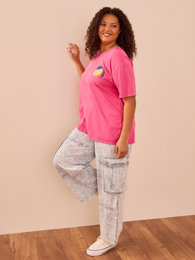 Palermo Oversized Tee Detail 3 - ARULA