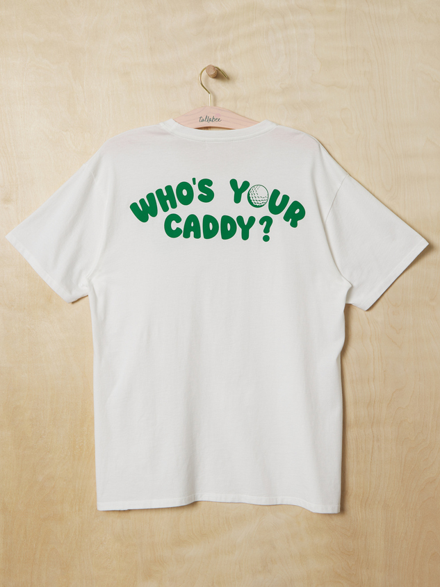 Who's Your Caddy Dad Tee Detail 4 - ARULA