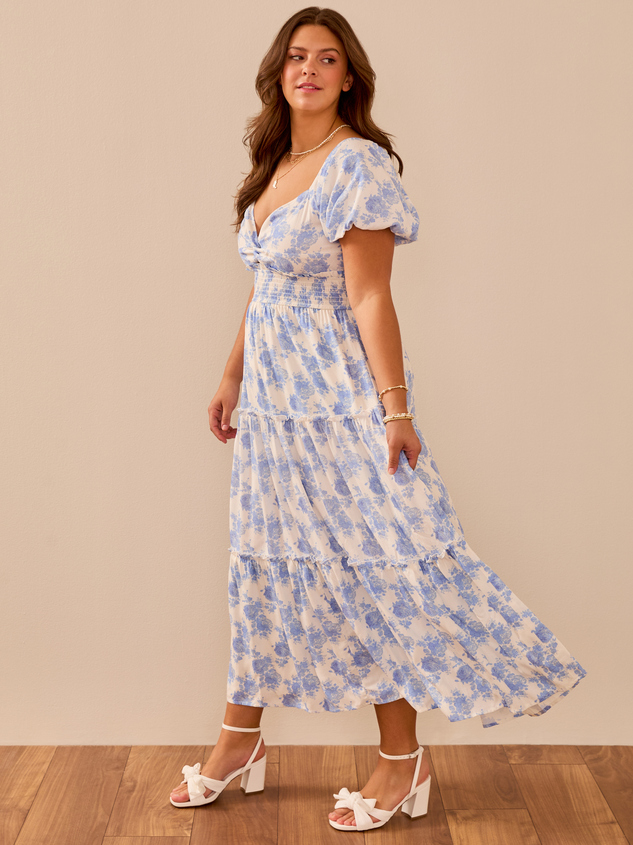 Nadine Floral Maxi Dress Detail 3 - ARULA