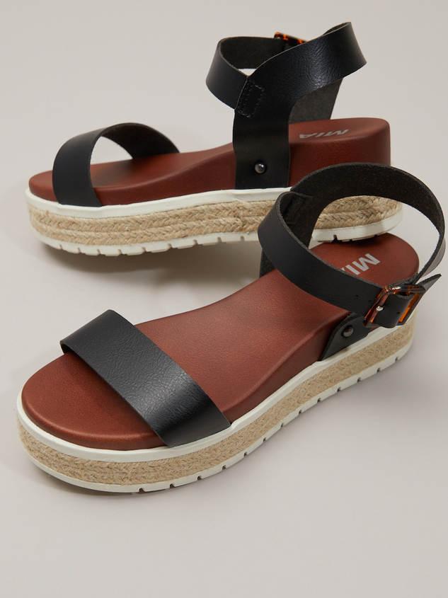 Kiera Jute Platform Sandal - ARULA