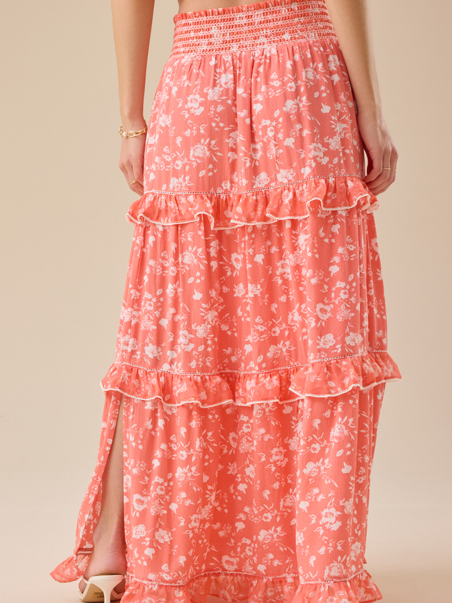 Roan Floral Skirt Detail 5 - ARULA