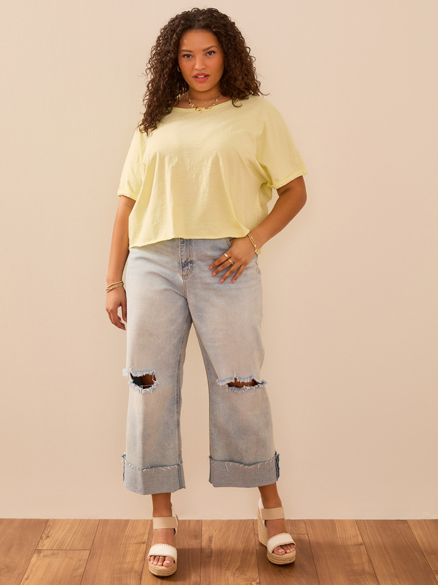Michaela Boxy Tee Detail 2 - ARULA