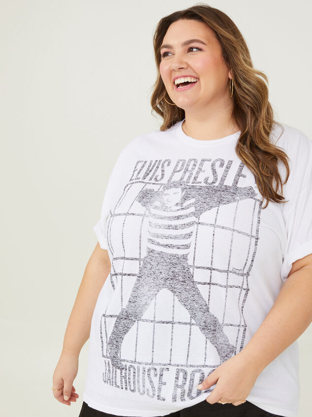 Elvis Presley Oversized Tee Detail 1 - ARULA