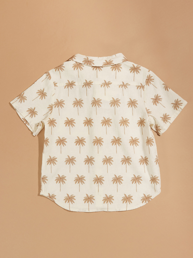 Paradise Palm Tree Shirt by Rylee + Cru Detail 3 - ARULA