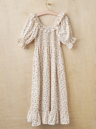 Mallory Floral Mama Midi Dress - ARULA