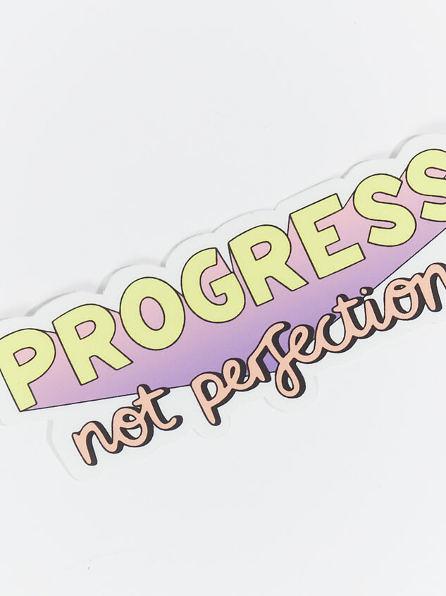 Progress Not Perfection Sticker Detail 2 - ARULA