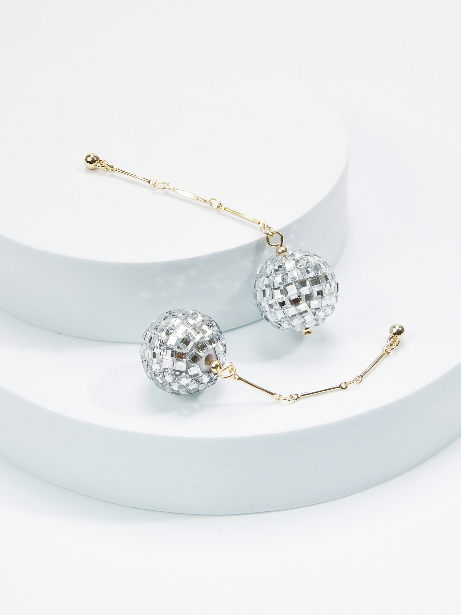 Disco ball new arrivals drop earrings