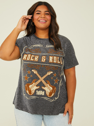 Rock & Roll Glitter Tee - ARULA