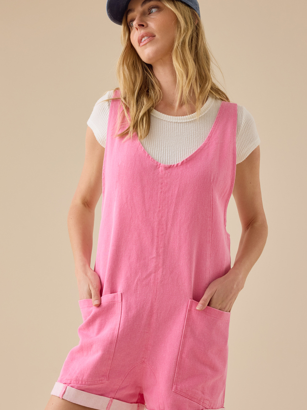 Sally Sleeveless Shortalls - ARULA