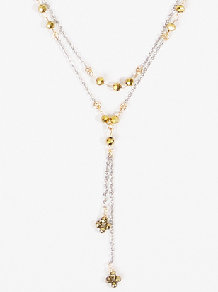 18K Gold Layered Beaded Necklace - ARULA