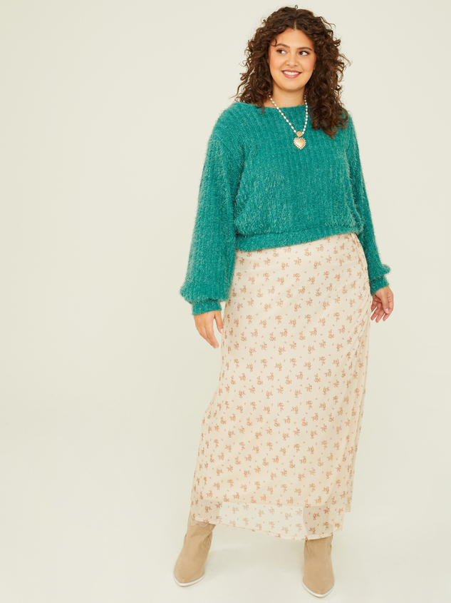 Hadley Eyelash Sweater Detail 6 - ARULA