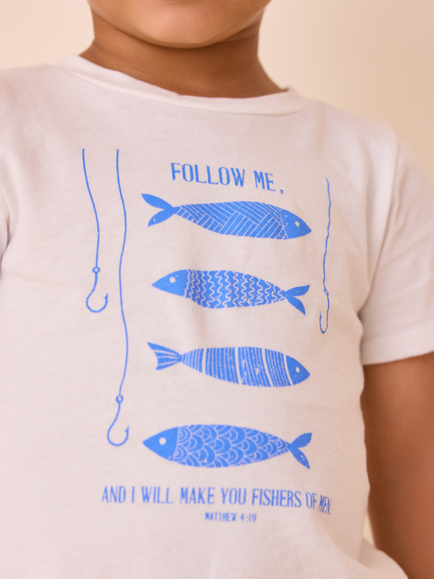 Faithful Fisherman Graphic Tee Detail 4 - ARULA