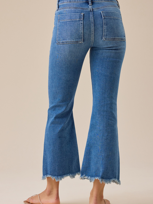 Jaylyn Front Pocket Crop Jeans Detail 5 - ARULA