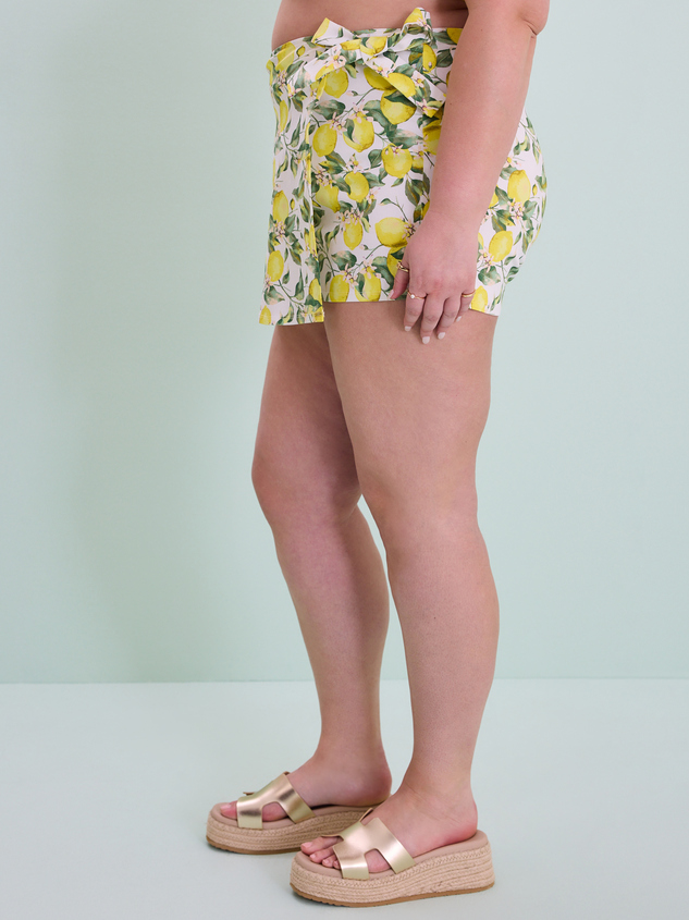 Limoncello Side Tie Skort Detail 4 - ARULA