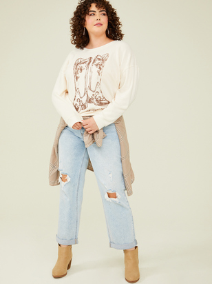 Head Over Boots For You Sweatshirt - ARULA