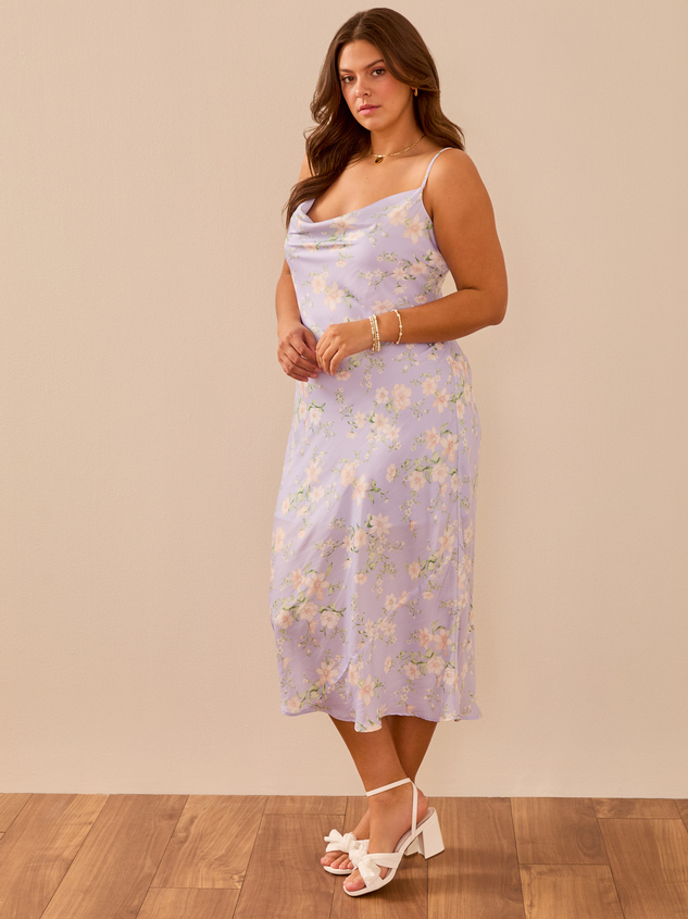 Allianna Floral Midi Dress Detail 3 - ARULA