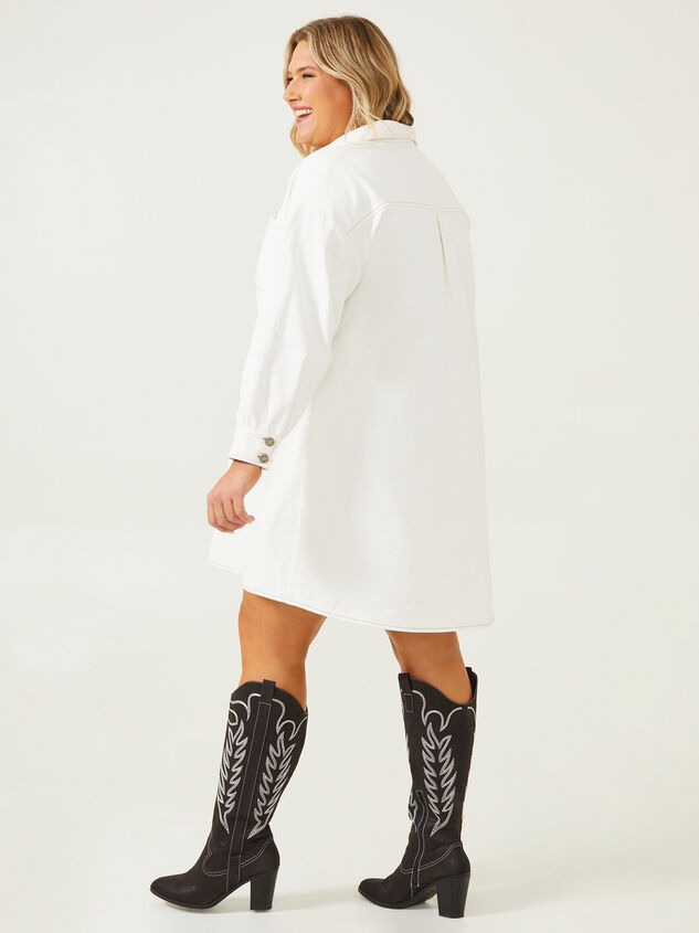 Teagan Denim Dress Detail 3 - ARULA