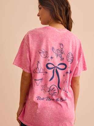Meet Me At The Beach Graphic Tee - ARULA
