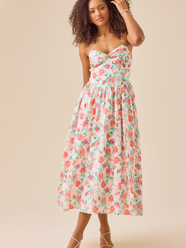 Peggy Floral Maxi Dress Detail 2 - ARULA