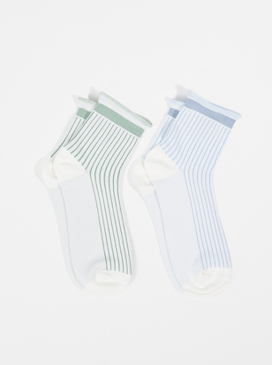 Ribbed Ankle Socks 2 Pack - ARULA