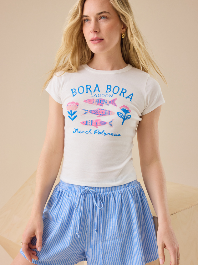 Bora Bora Baby Tee Detail 2 - ARULA