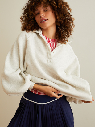 Peak Balloon Sleeve Pullover - ARULA - 