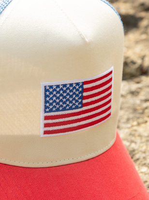 American Flag Trucker Hat - ARULA