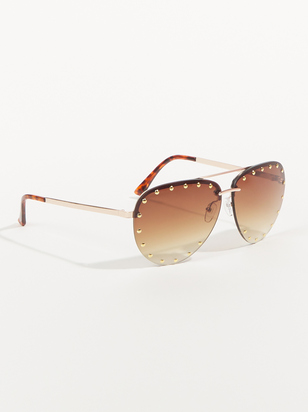 Mia Studded Aviator Sunglasses - ARULA