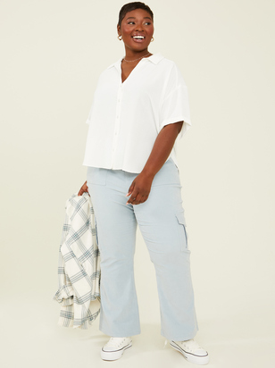 Fallon Buttondown Top - ARULA