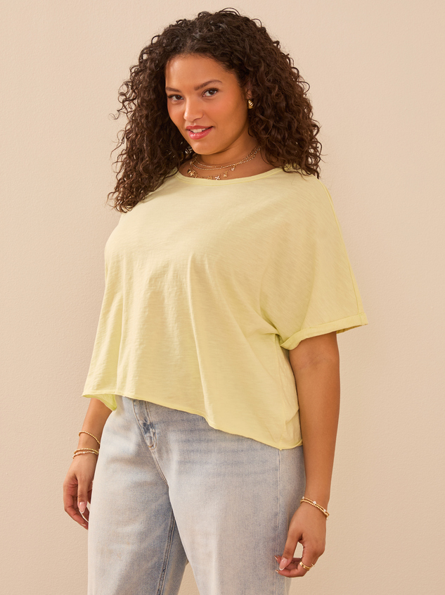 Michaela Boxy Tee Detail 3 - ARULA