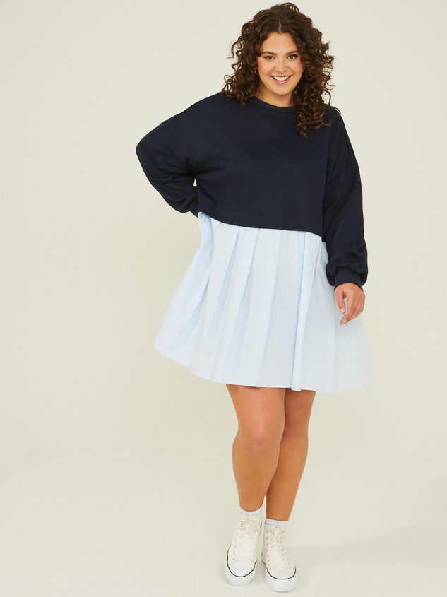 Lily Pleated Sweater Dress - ARULA