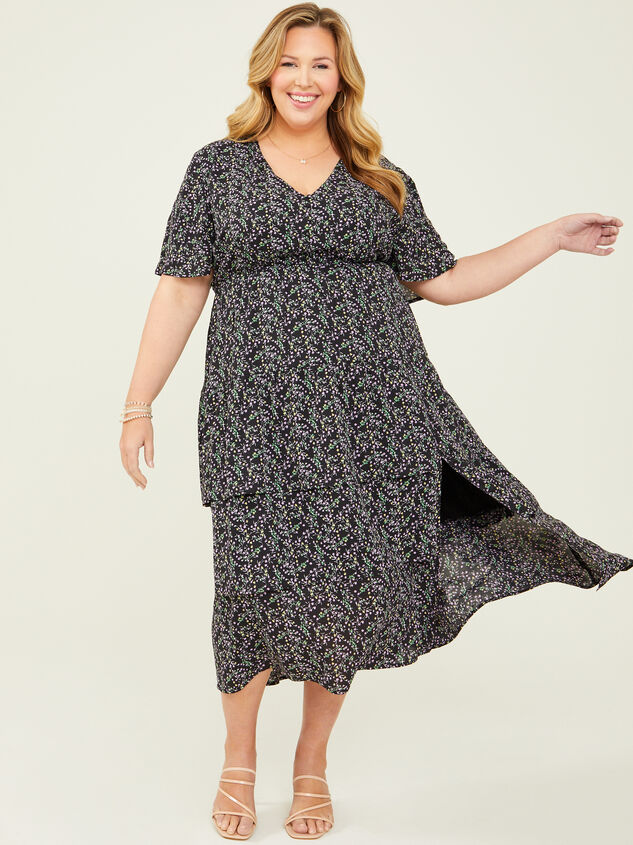 Tallulah Midi Dress Detail 5 - ARULA