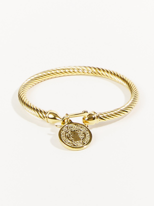 Twisted Coin Charm Bracelet - ARULA