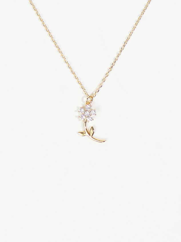 18k Gold Daisy Necklace Detail 1 - ARULA