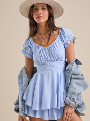 Haisley Double Layered Romper - ARULA - 