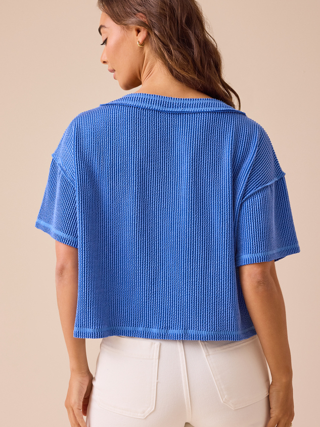 Ada Ribbed Boxy Tee Detail 5 - ARULA