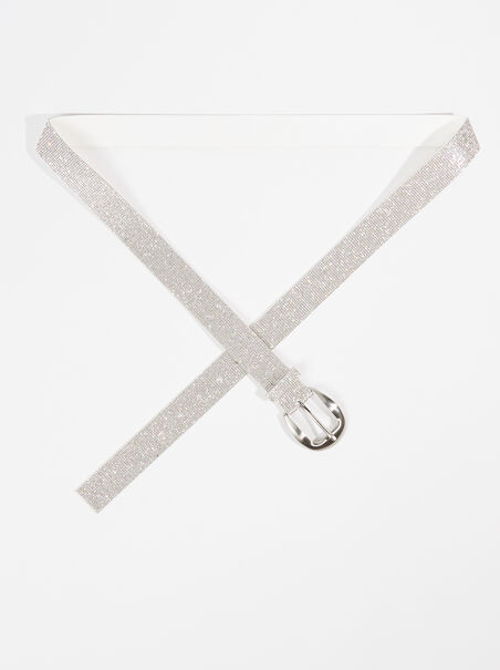 Silver Rhinestone Belt - ARULA
