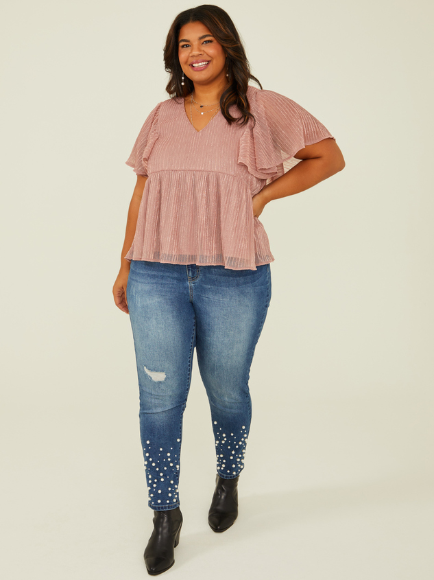 Peyton Pearl Skinny Jeans Detail 3 - ARULA