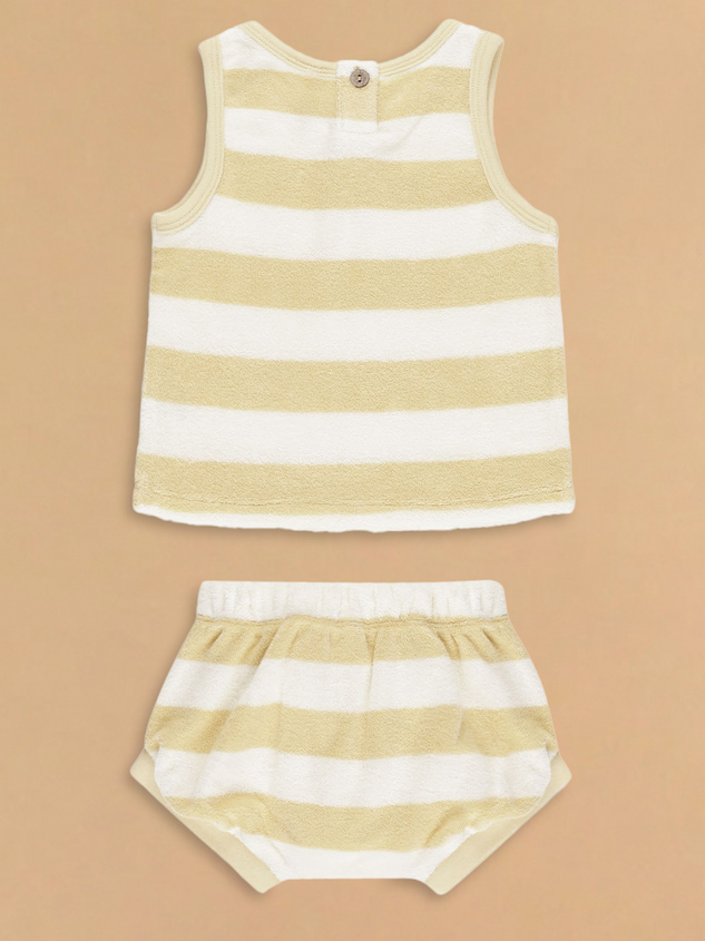 Billy Striped Tank and Bloomer Set by Quincy Mae Detail 2 - ARULA