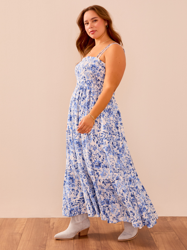 Kendall Floral Maxi Dress Detail 4 - ARULA