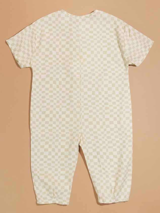 Addison Checkered Jumpsuit by Rylee + Cru Detail 2 - ARULA