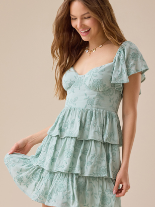 Roxara Tiered Mini Dress - ARULA