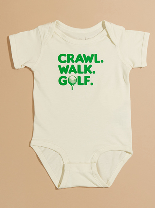 Crawl Walk Golf Graphic Bodysuit - ARULA