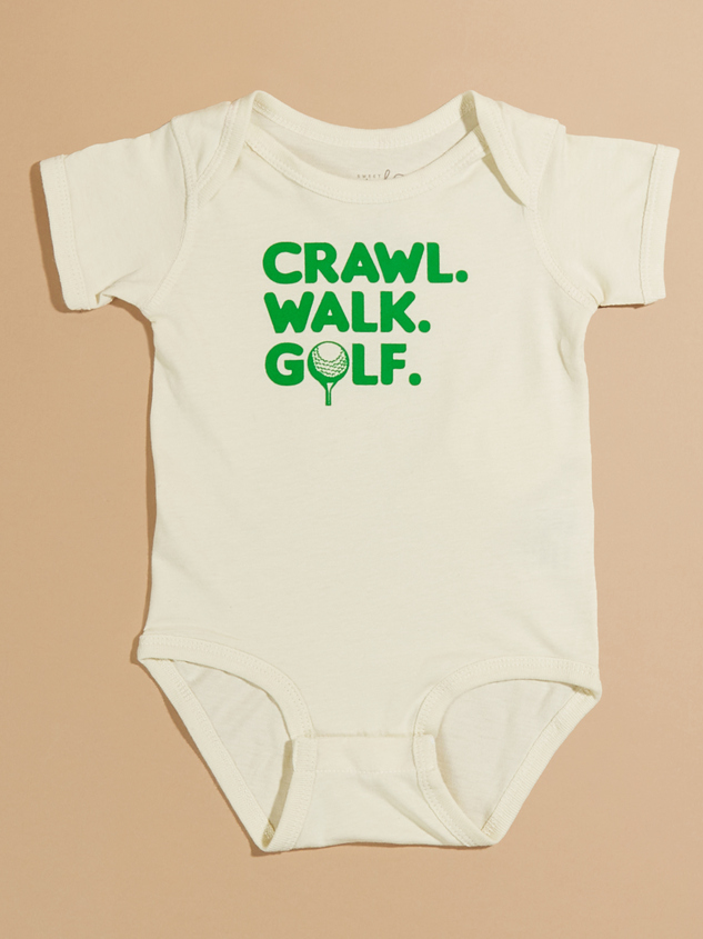 Crawl Walk Golf Graphic Bodysuit - ARULA