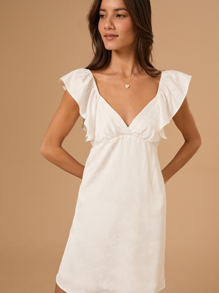 Leanne Satin Mini Dress - ARULA - 