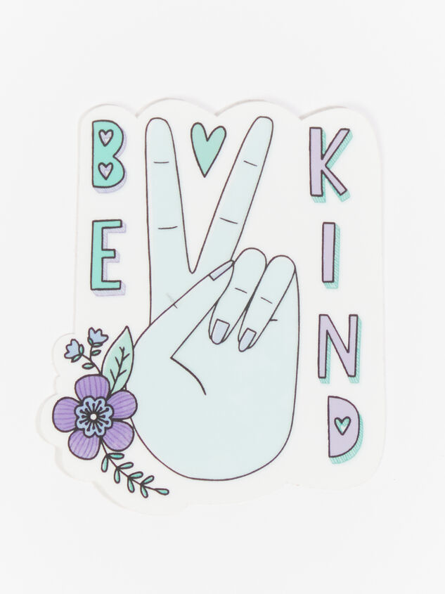 Be Kind Peace Sticker Detail 2 - ARULA