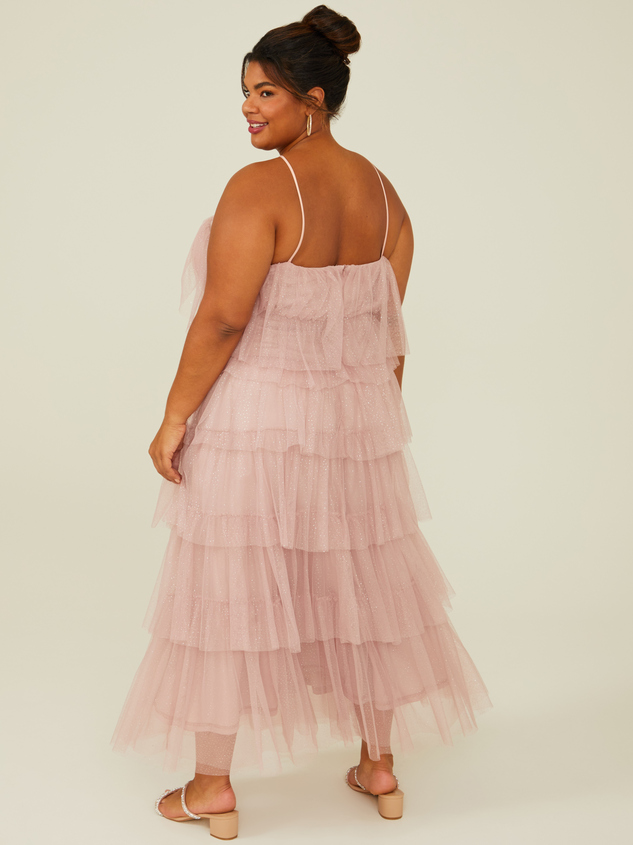 Roselyn Glitter Maxi Dress Detail 5 - ARULA