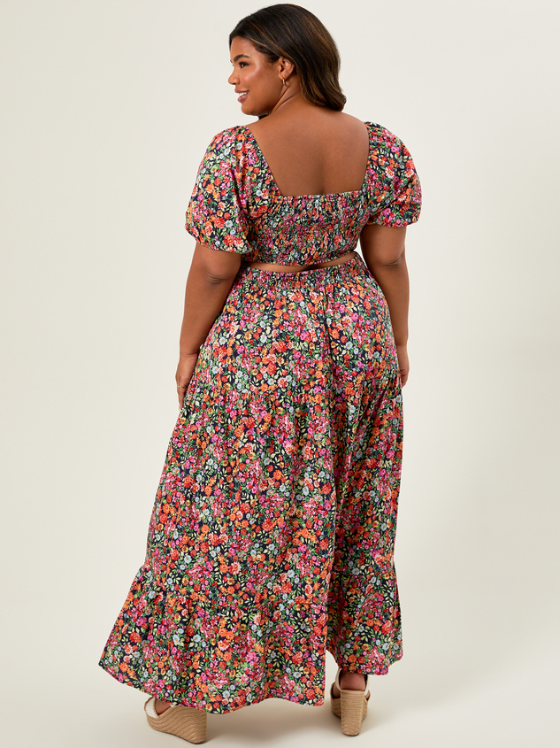Whitney Floral Maxi Dress Detail 5 - ARULA