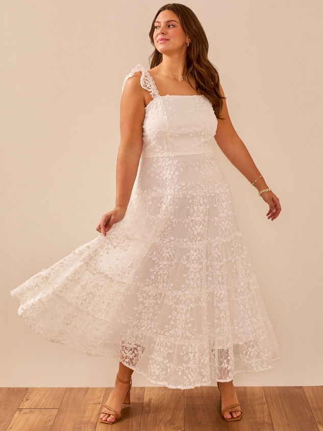 Kallie Lace Tiered Maxi Dress - ARULA